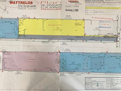 TERRAIN A VENDRE - WATTRELOS - 505 m2 - 155000€